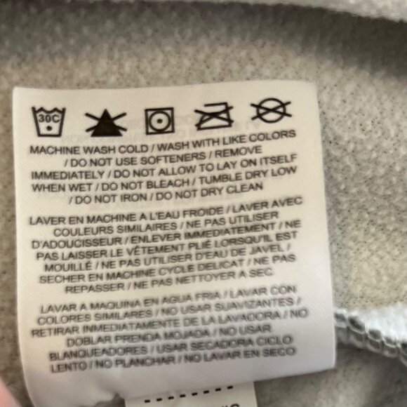 Nike Dri Fit Hoodie Sweatshirt Womens Small Gray Purple Activewear - Picture 8 of 8